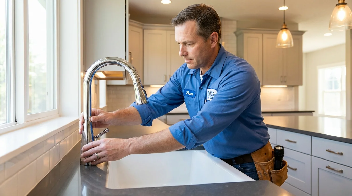 Kitchen faucet installation by Johns Plumbing LLC in Frisco